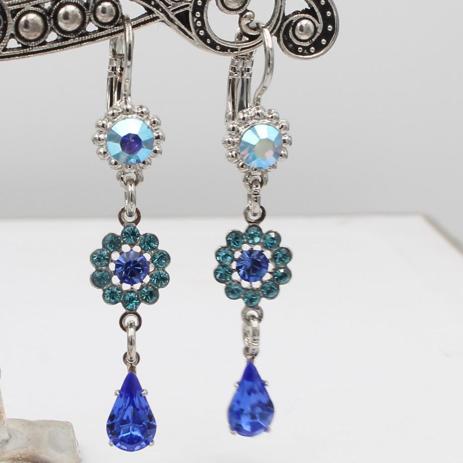 Tranquil Collection Flower Drop Earrings - MaryTyke's