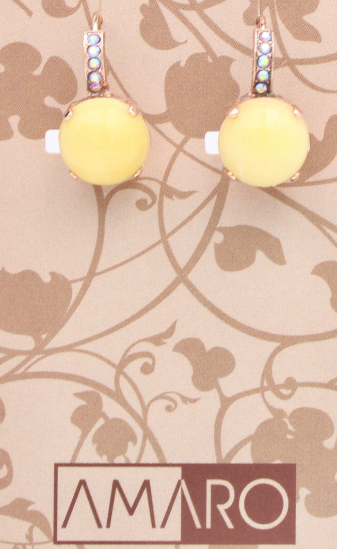 Sun Blush Round Earrings in Rose Gold - AMARO - MaryTyke's