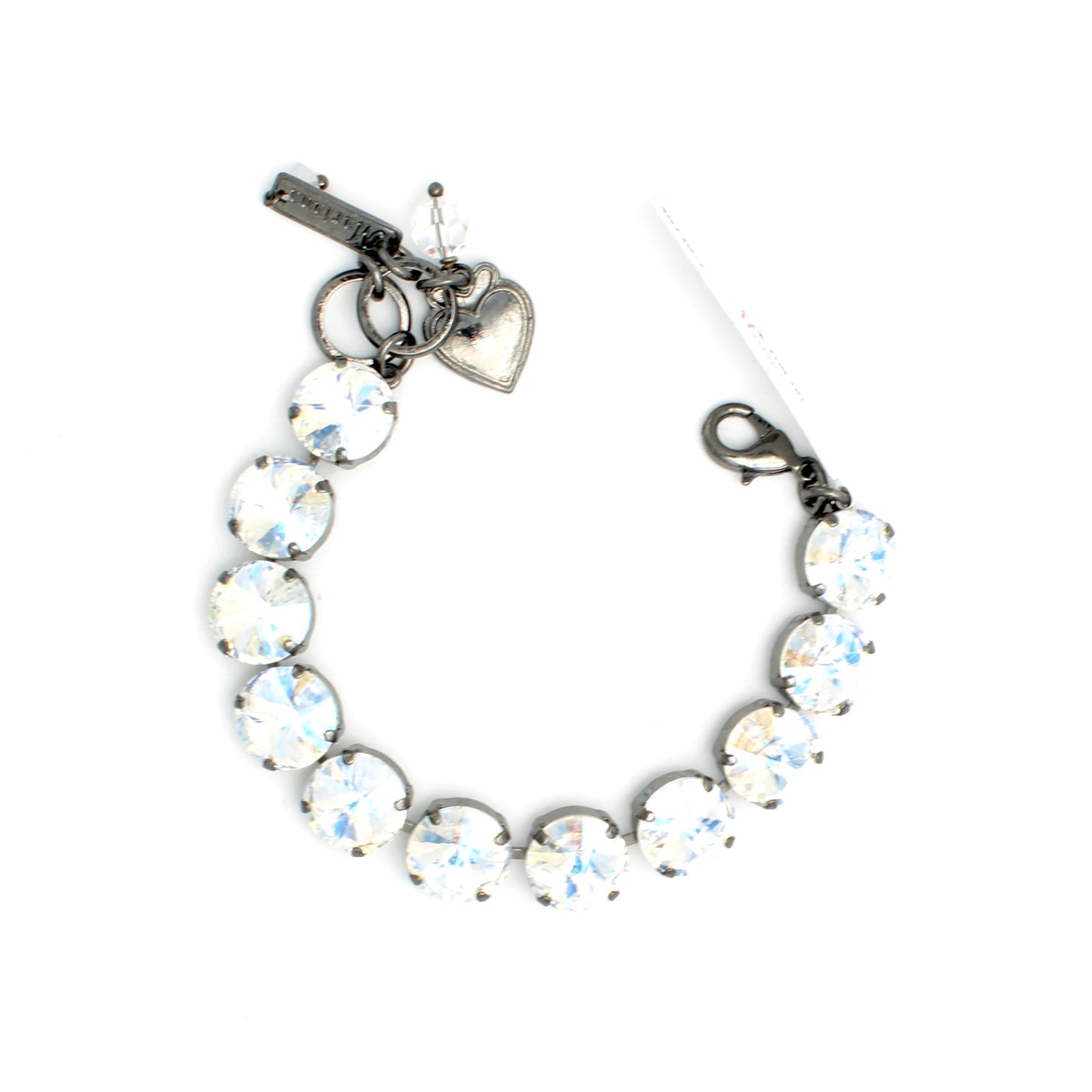 Crystal Moonlight Lovable Rivoli Bracelet in Gray Plating - MaryTyke's