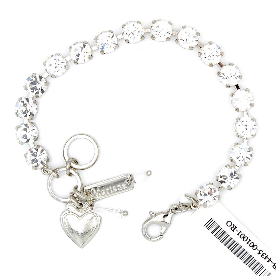 Clear Crystal 7MM Crystal Bracelet - MaryTyke's