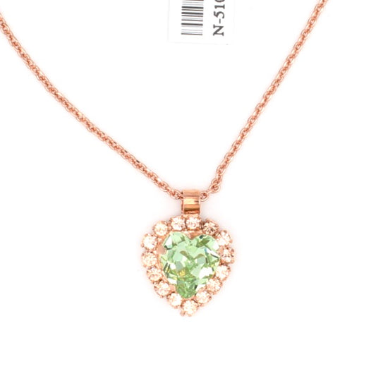 Peachy Keen Collection Must Have Heart Pendant Necklace in Rose Gold - MaryTyke's
