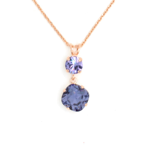 Tanzanite Pendant Necklace in Rose Gold - MaryTyke's