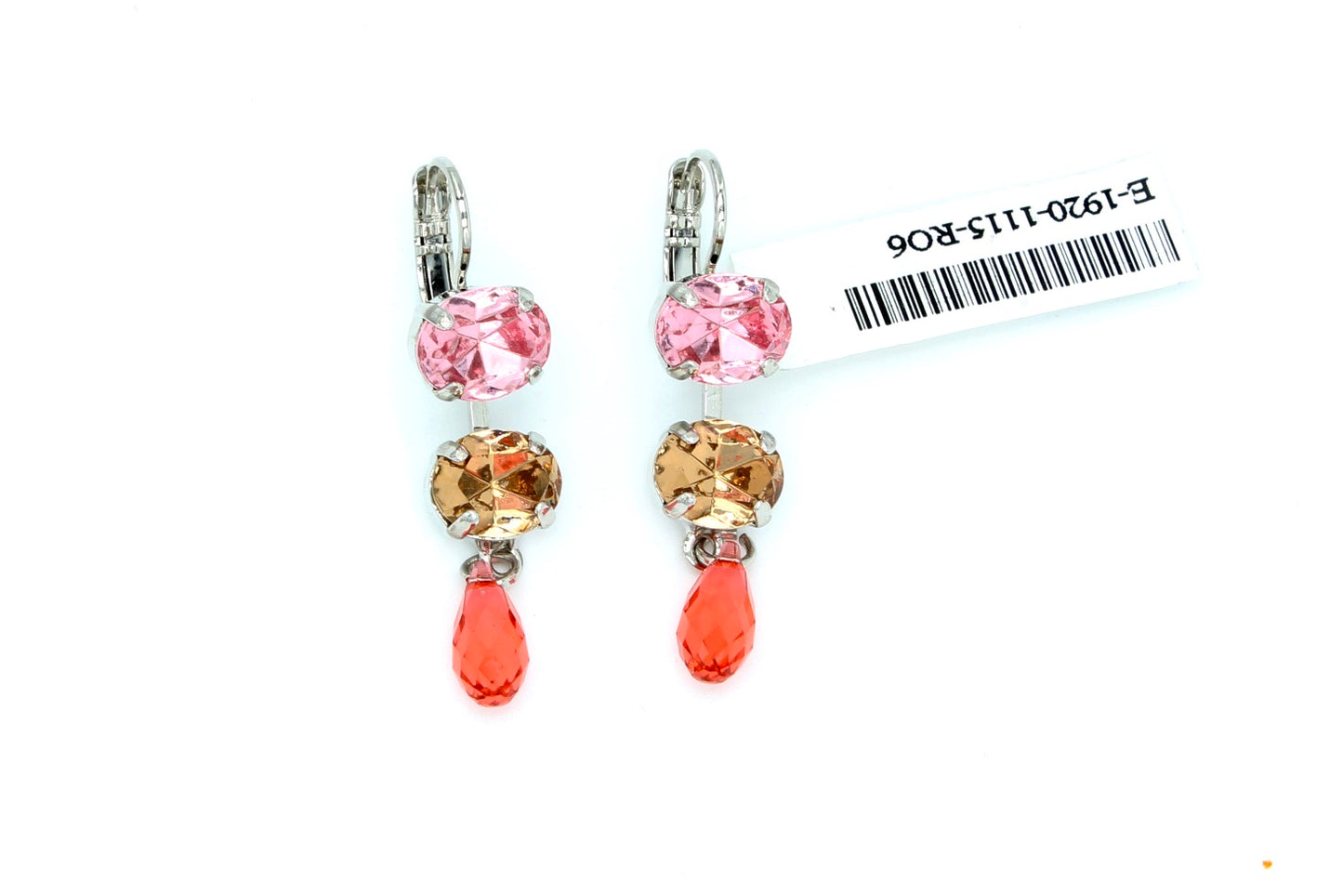 Gingerbread Collection Oval Crystal Earrings