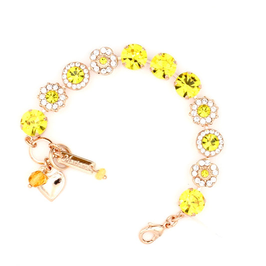 Fields of Gold Collection Lovable Rosette Bracelet in Rose Gold - MaryTyke's