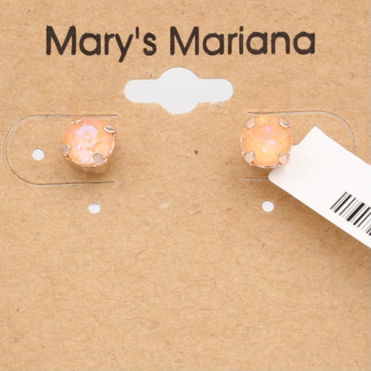 Peach Sunkissed Earrings in Rose Gold **POSTS** - MaryTyke's