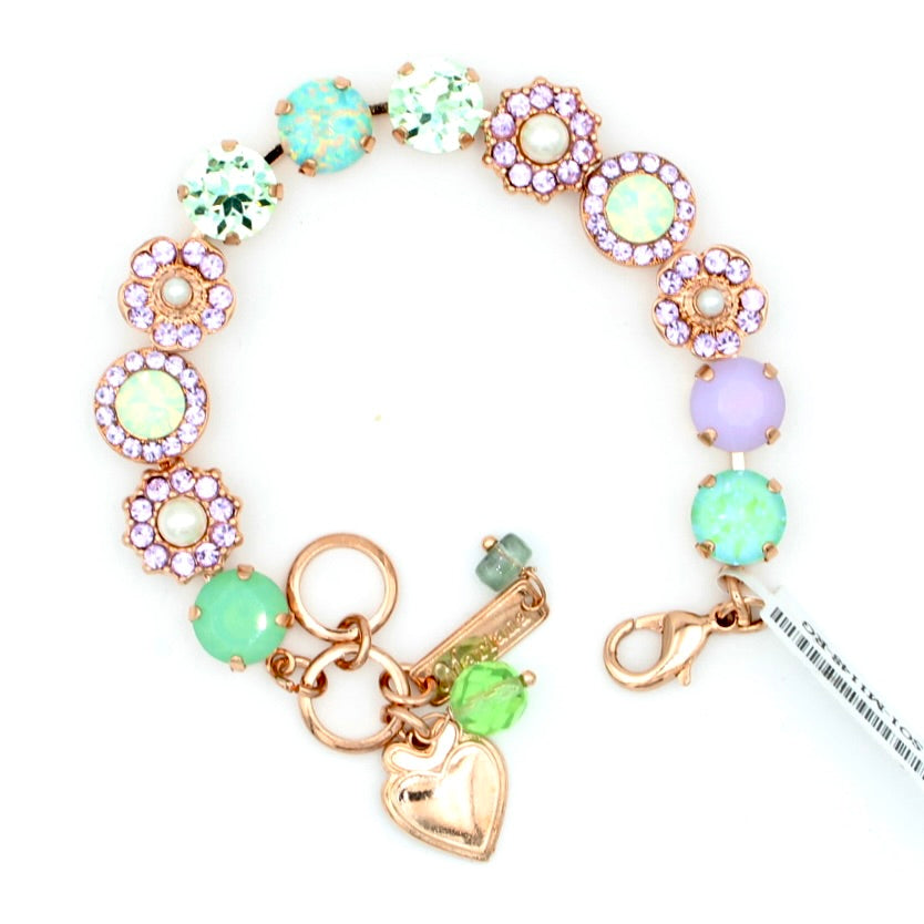 Mint Chip Collection Lovable Mixed Element Crystal Bracelet in Rose Gold