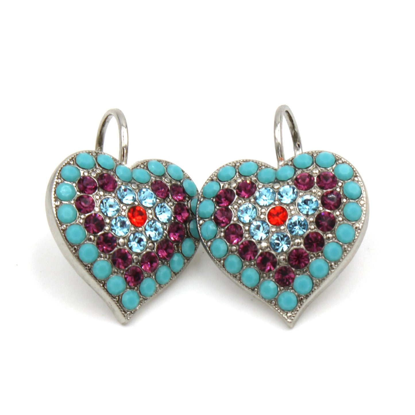 Rainbow Sherbet Collection Heart Earrings