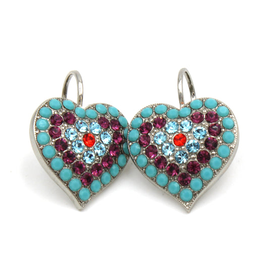 Rainbow Sherbet Collection Heart Earrings - MaryTyke's