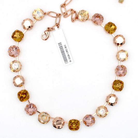 Rhapsode II Cushion Cut Necklace in Rose Gold - MaryTyke's