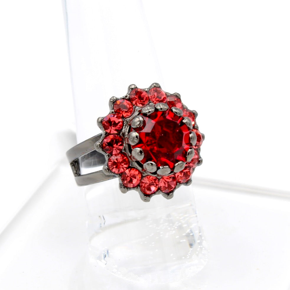 Hibiscus Collection Must-Have Rosette Ring in Gray - MaryTyke's