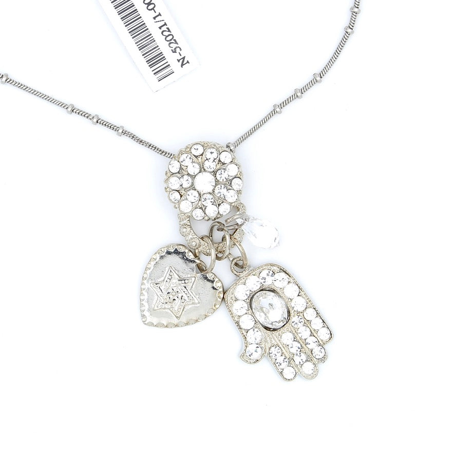 Clear Day Collection Hamsa Pendant Necklace - MaryTyke's