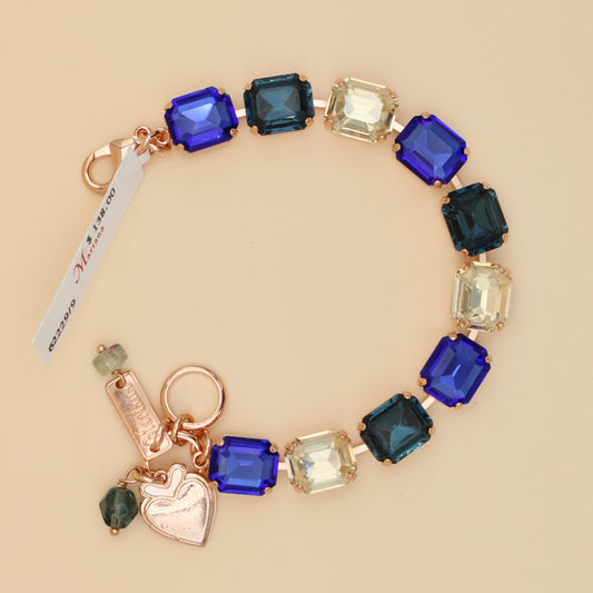 Fairytale Collection Emerald Cut Bracelet in Rose Gold - MaryTyke's