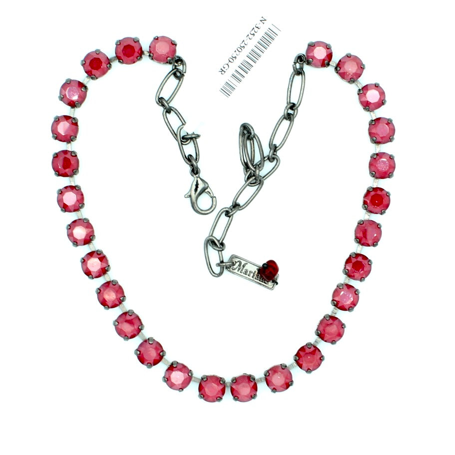 Royal Red Must Have Crystal Necklace in Gray