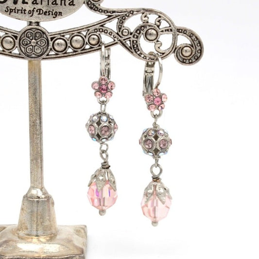 Pink Flamingo Collection Crystal Earrings - MaryTyke's