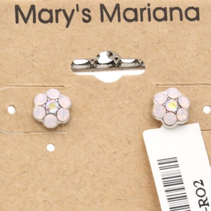 Rosewater Opal Petite Flower Earrings  *POST*