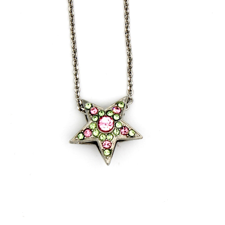 Rainbow Sherbet Collection Double Sided Star Pendant