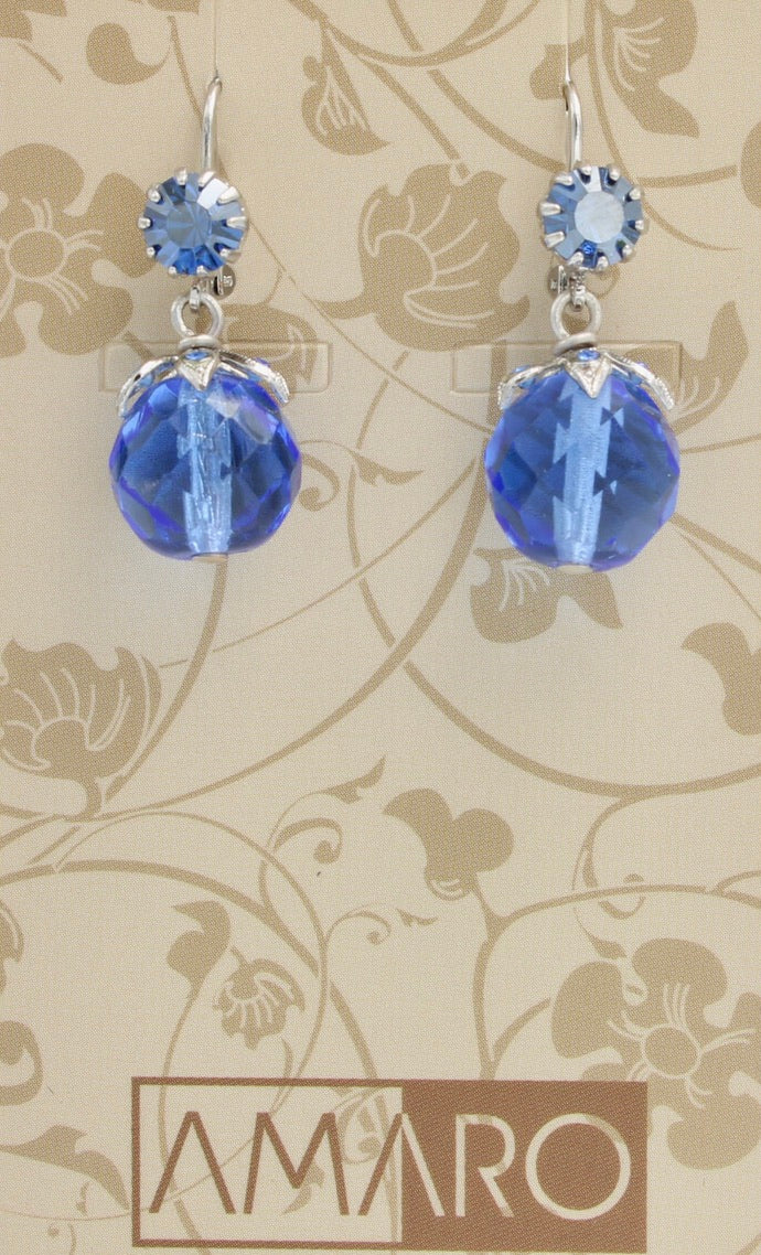 Light Sapphire Dangle Earrings by Amaro - MaryTyke's