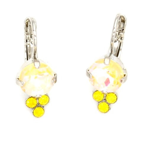 Sunkissed Sunshine Earring with Triple Crystal Accent