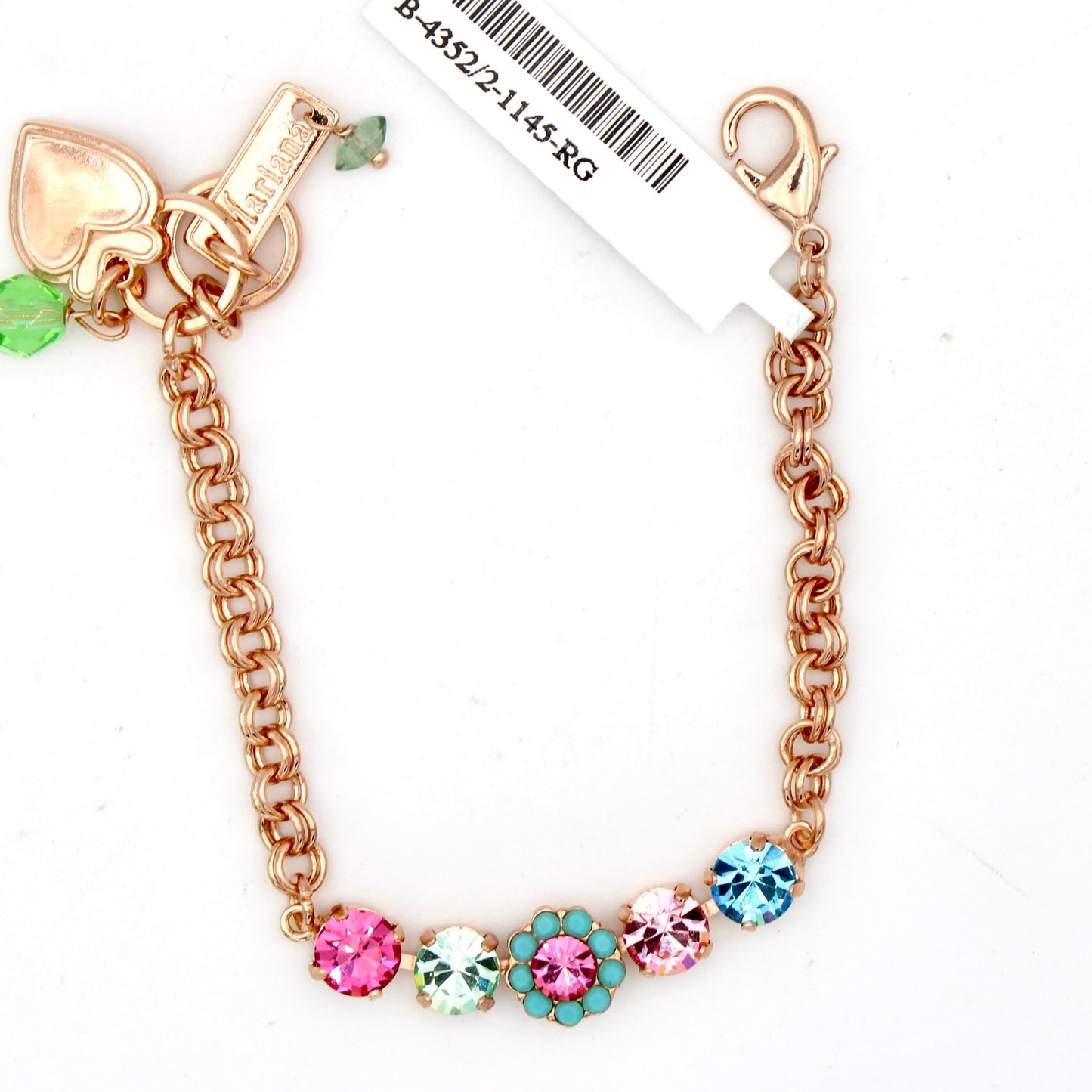 Funfetti Collection Petite Crystal Bracelet in Rose Gold