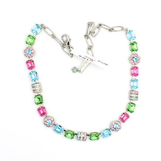 Funfetti Collection Rectangular Crystal Necklace - MaryTyke's