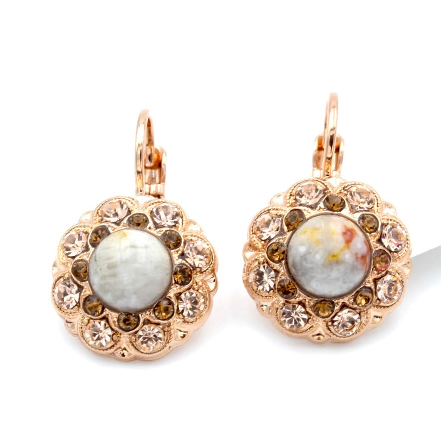 Chai Collection Cluster Earrings in Rose Gold - MaryTyke's