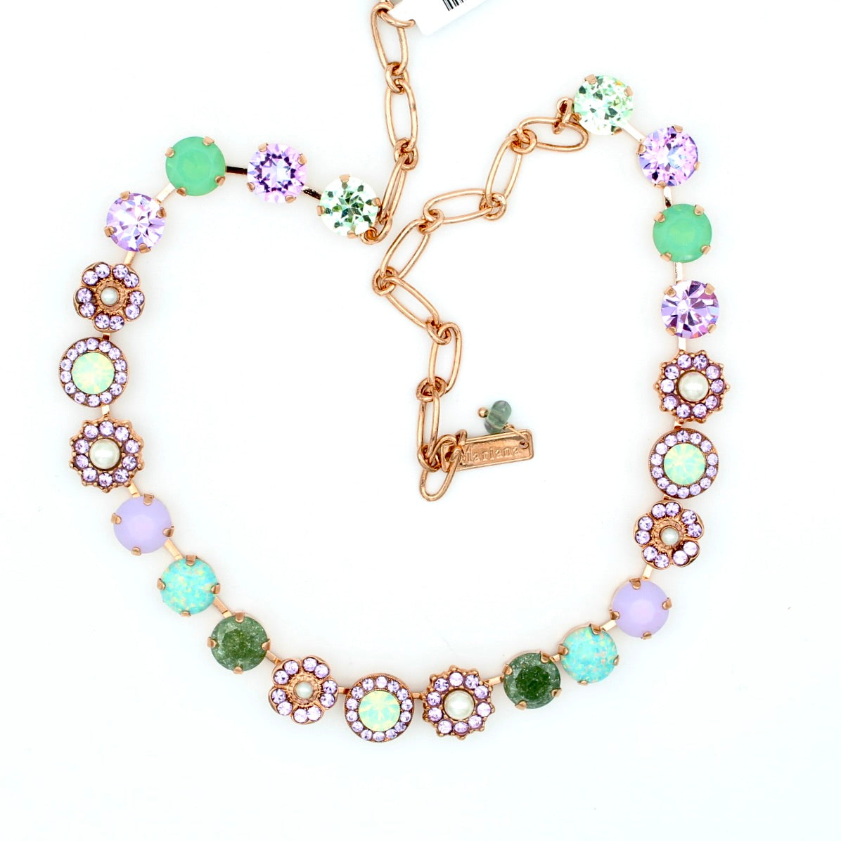 Lovable Mixed Element Mint Chip Necklace in Rose Gold - MaryTyke's