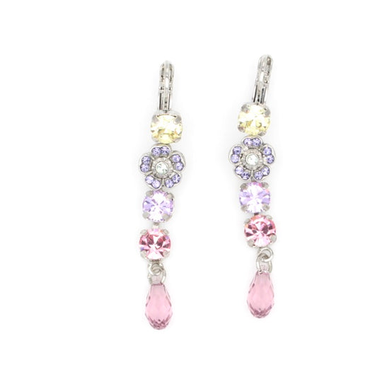 Purple Emperor Collection Flower Dangle Earrings - MaryTyke's