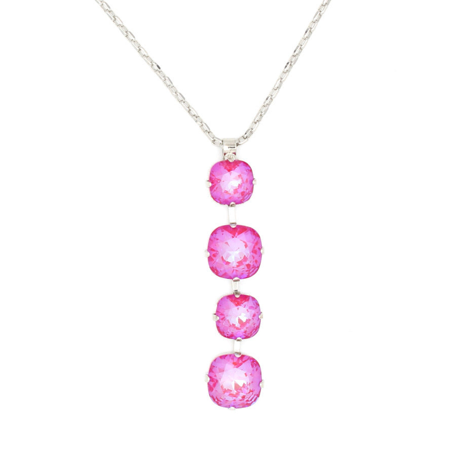 Blush Sunkissed 4 Crystal Pendant Necklace - MaryTyke's