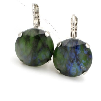 Jungle Single Stone 15MM Crystal Earrings - MaryTyke's