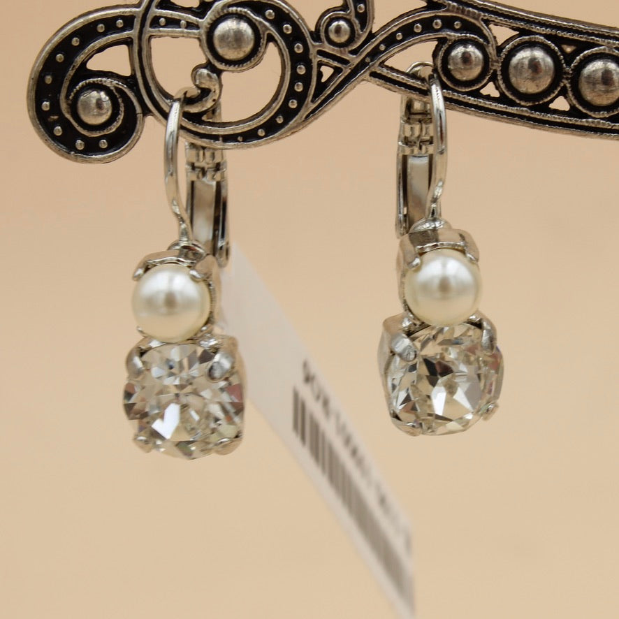 Crystal Pearls Must Have Earrings in Rhodium - MaryTyke's