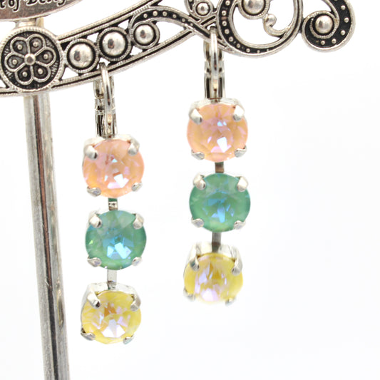 Beach Collection Must Have Triple Stone Earrings - MaryTyke's