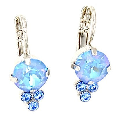 Sunkissed Ocean Must Have Earrings with Triple Crystal Accent - MaryTyke's