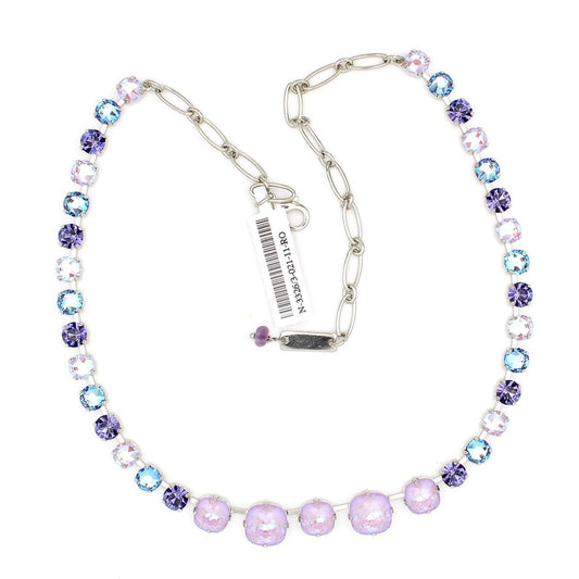 Purple Plum Graduated Crystal Necklace - MaryTyke's