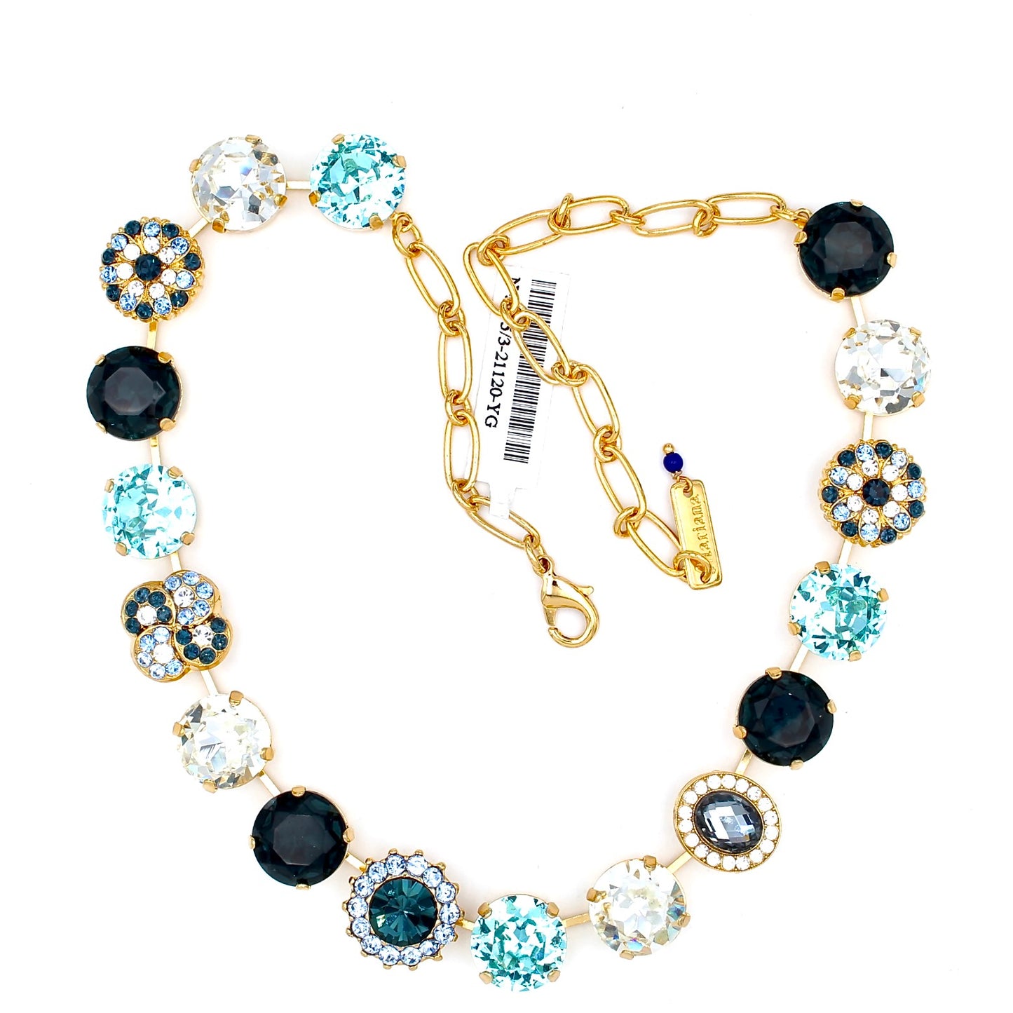 Night Sky Collection Extra Luxurious Cluster Necklace in Yellow Gold - MaryTyke's