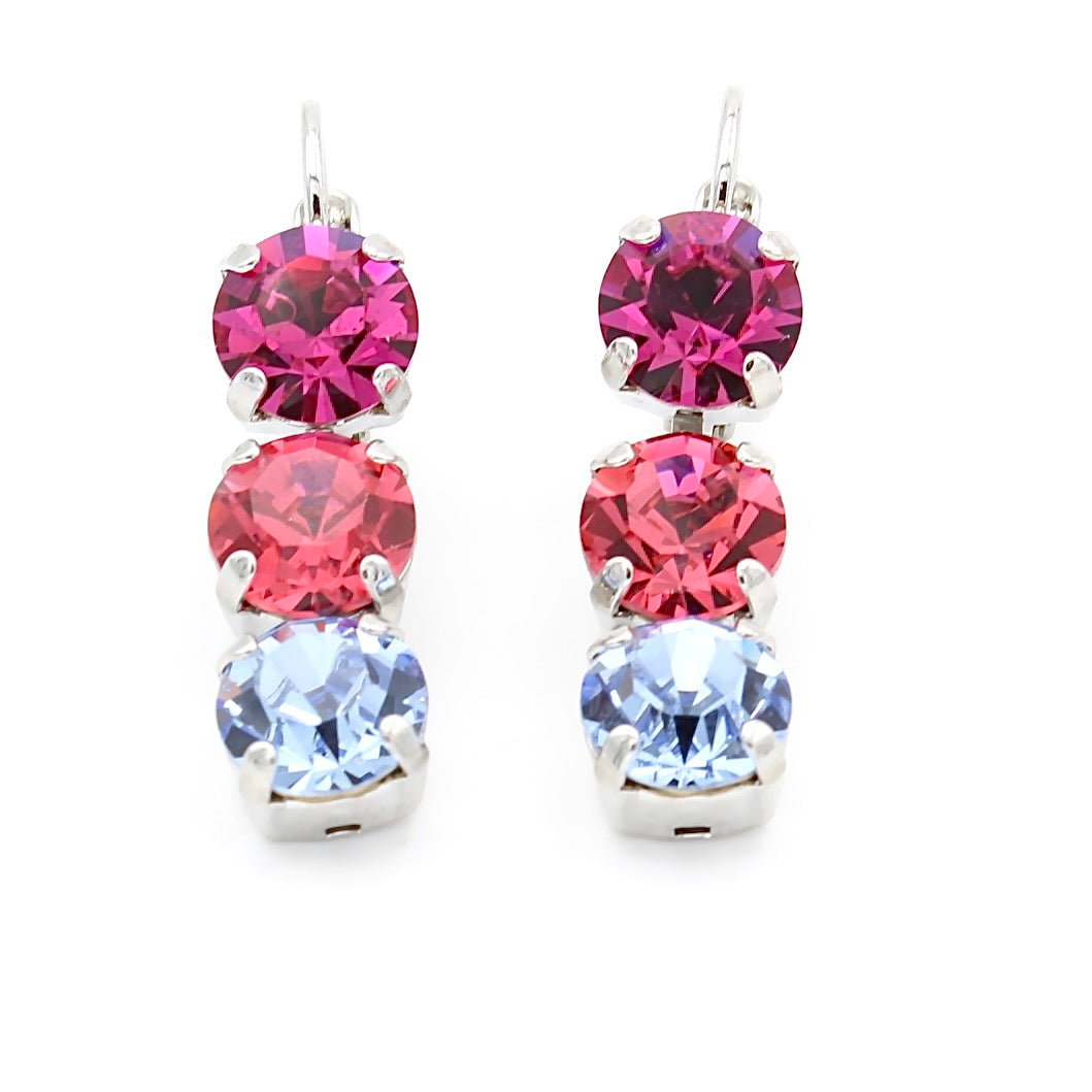 Joy Triple Crystal Earrings