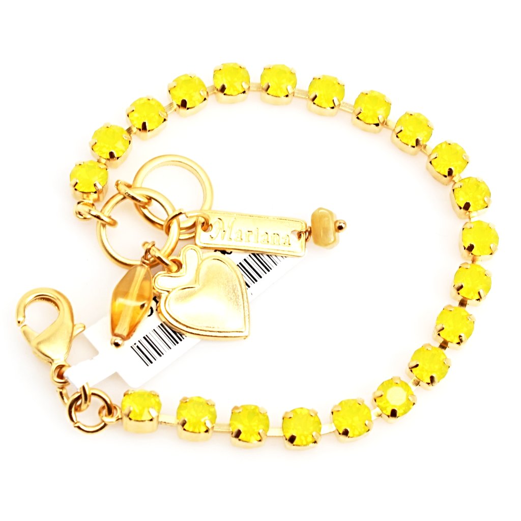 Yellow Opal Petite Crystal Bracelet in Yellow Gold - MaryTyke's