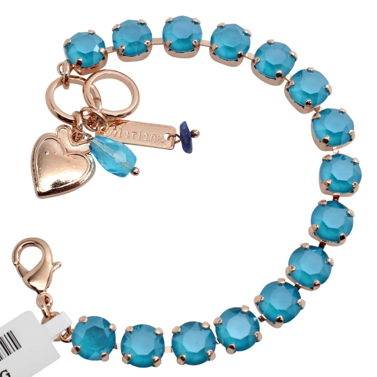 Azure Blue Opal Must Have Everyday Bracelet in Rose Gold