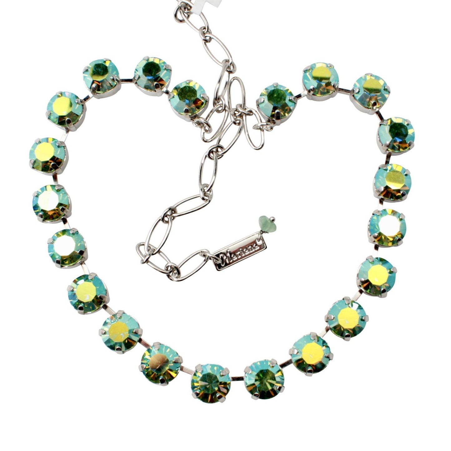 Peridot AB Lovable 11MM Crystal Necklace - MaryTyke's